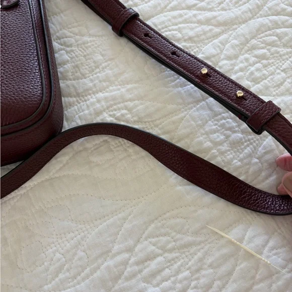Kate Spade burgundy pebbled leather Crossbody Bag - Picture 10 of 10